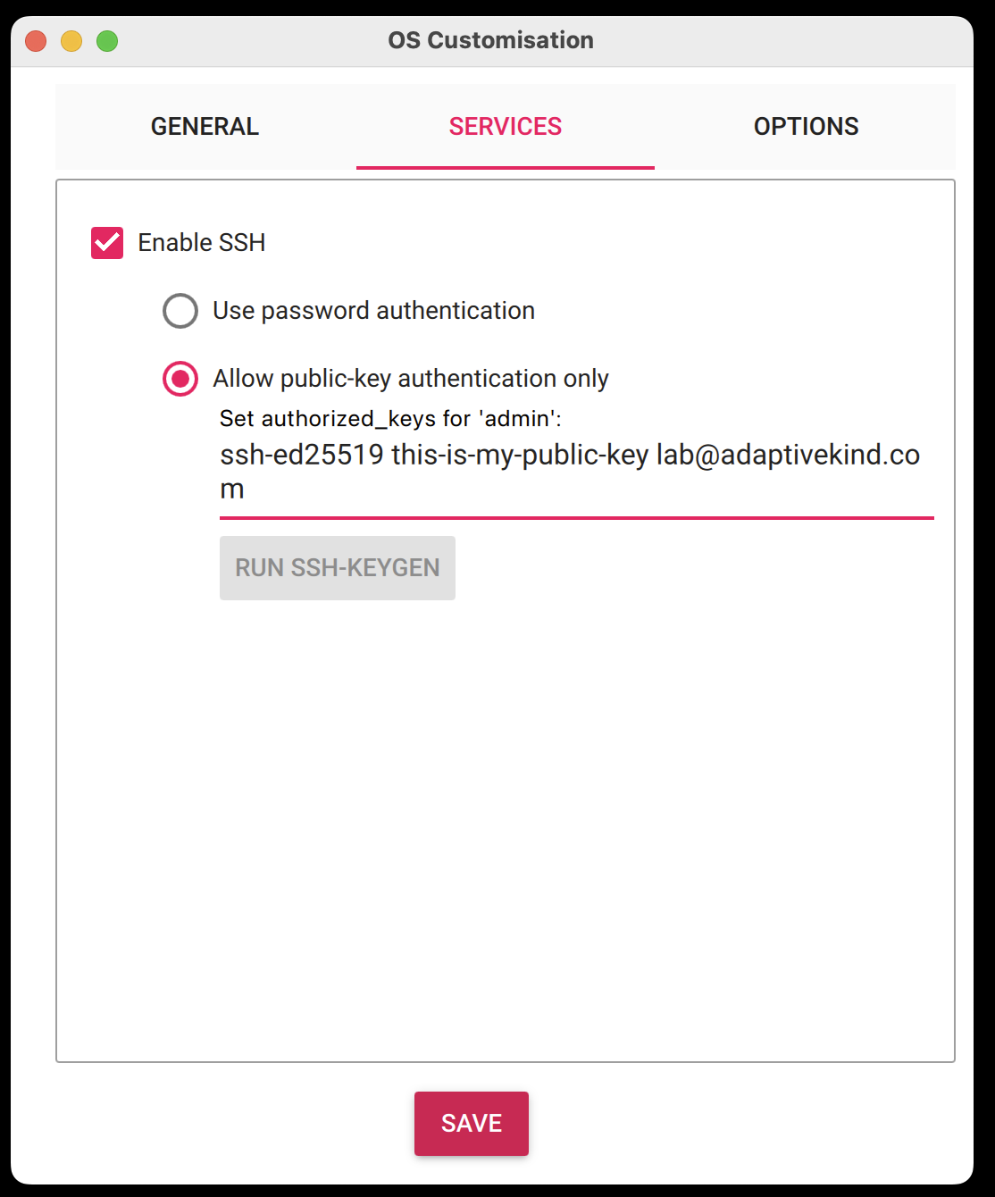 Raspberry Pi enable SSH