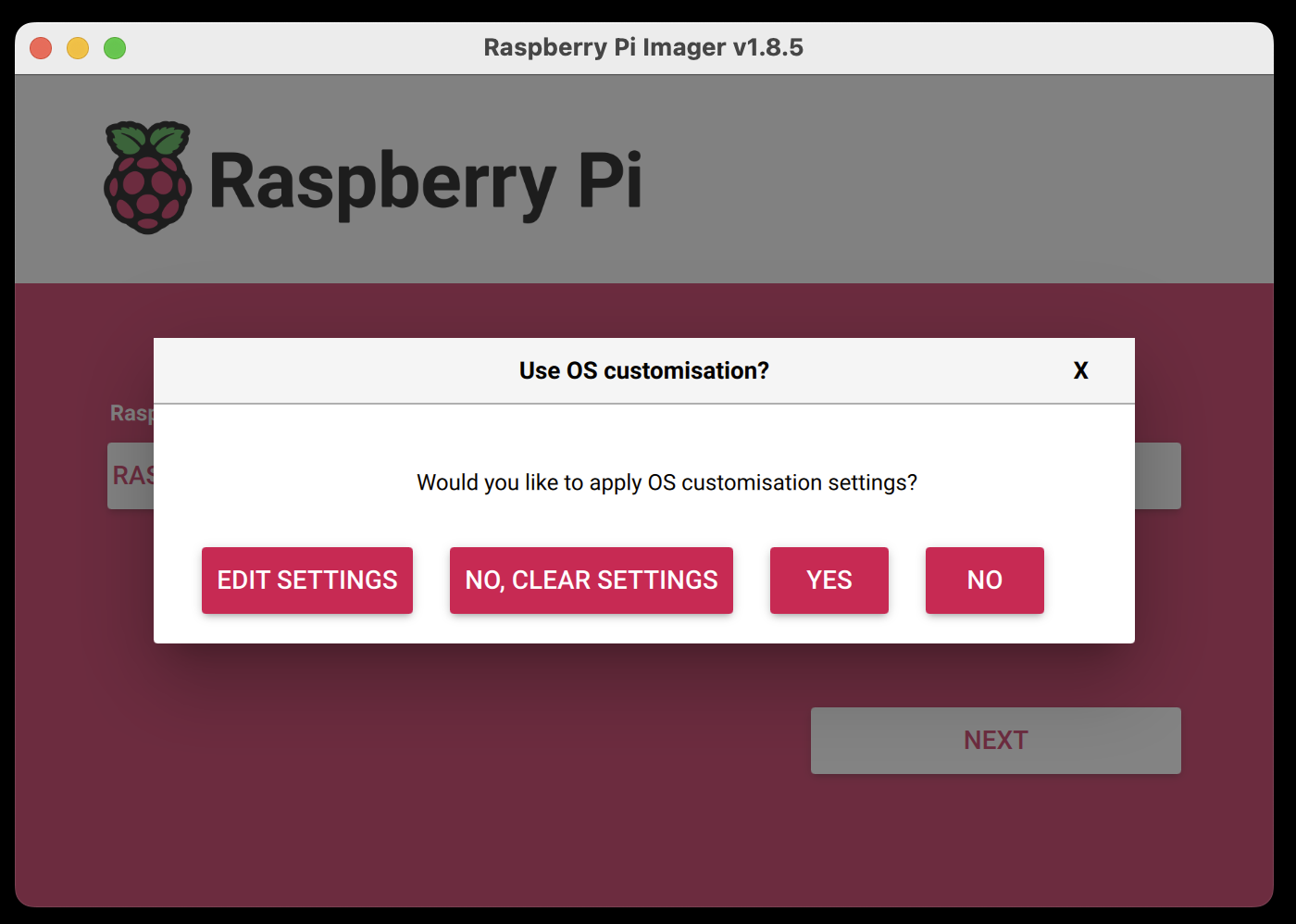 Raspberry Pi customise OS