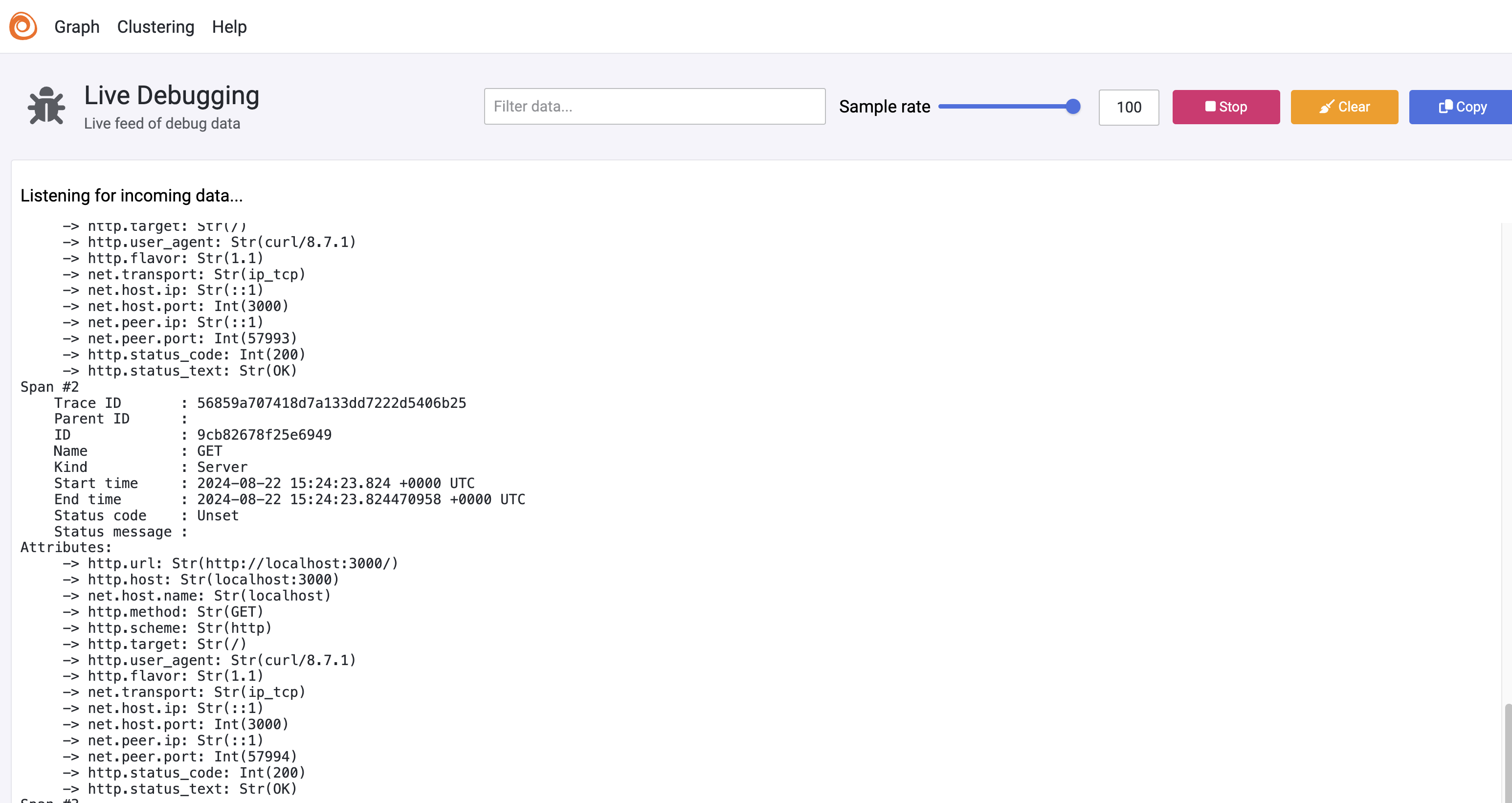 Alloy live debugging