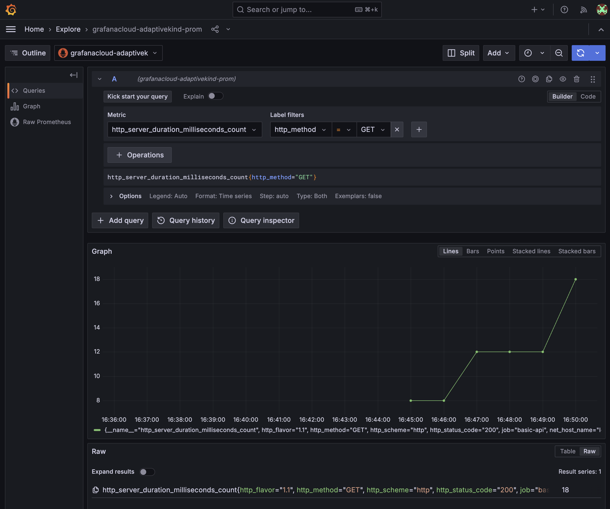 Metrics explore