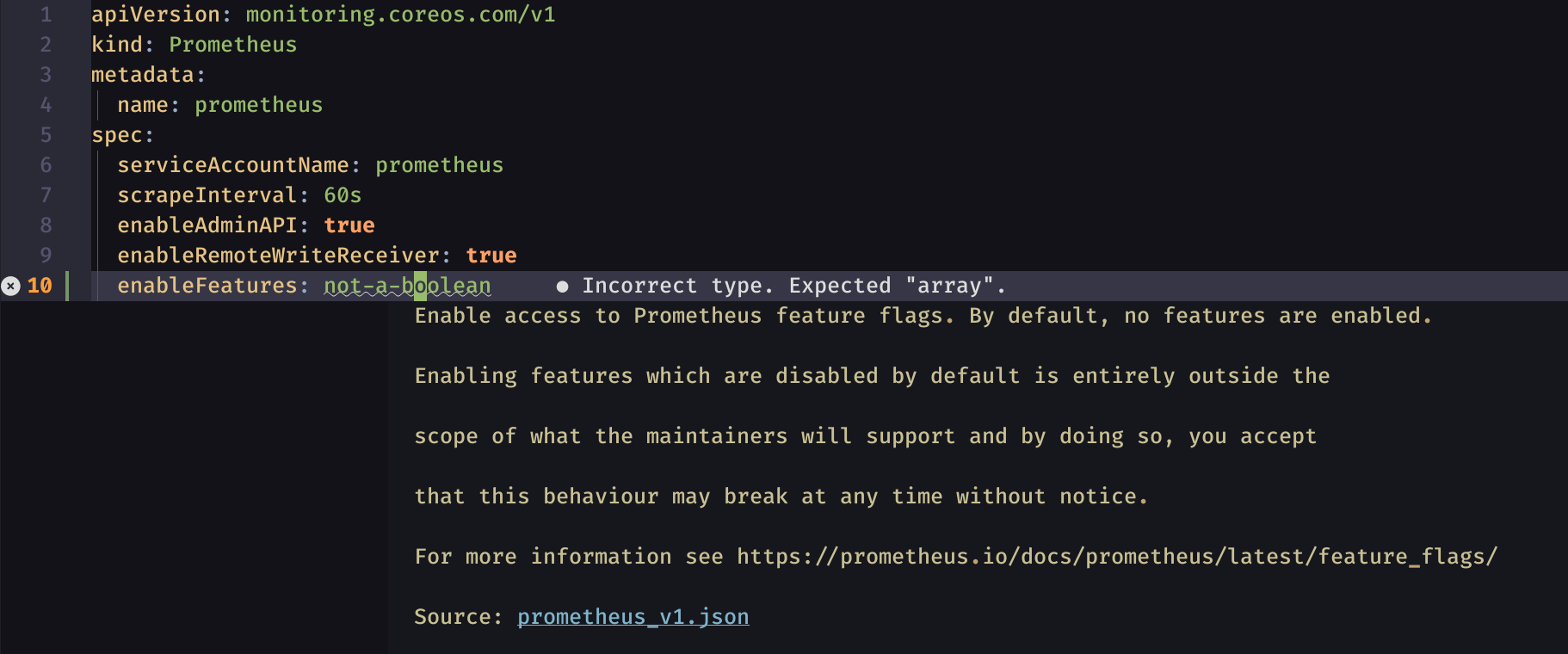 NeoVim Kubernetes crd inline
documentation