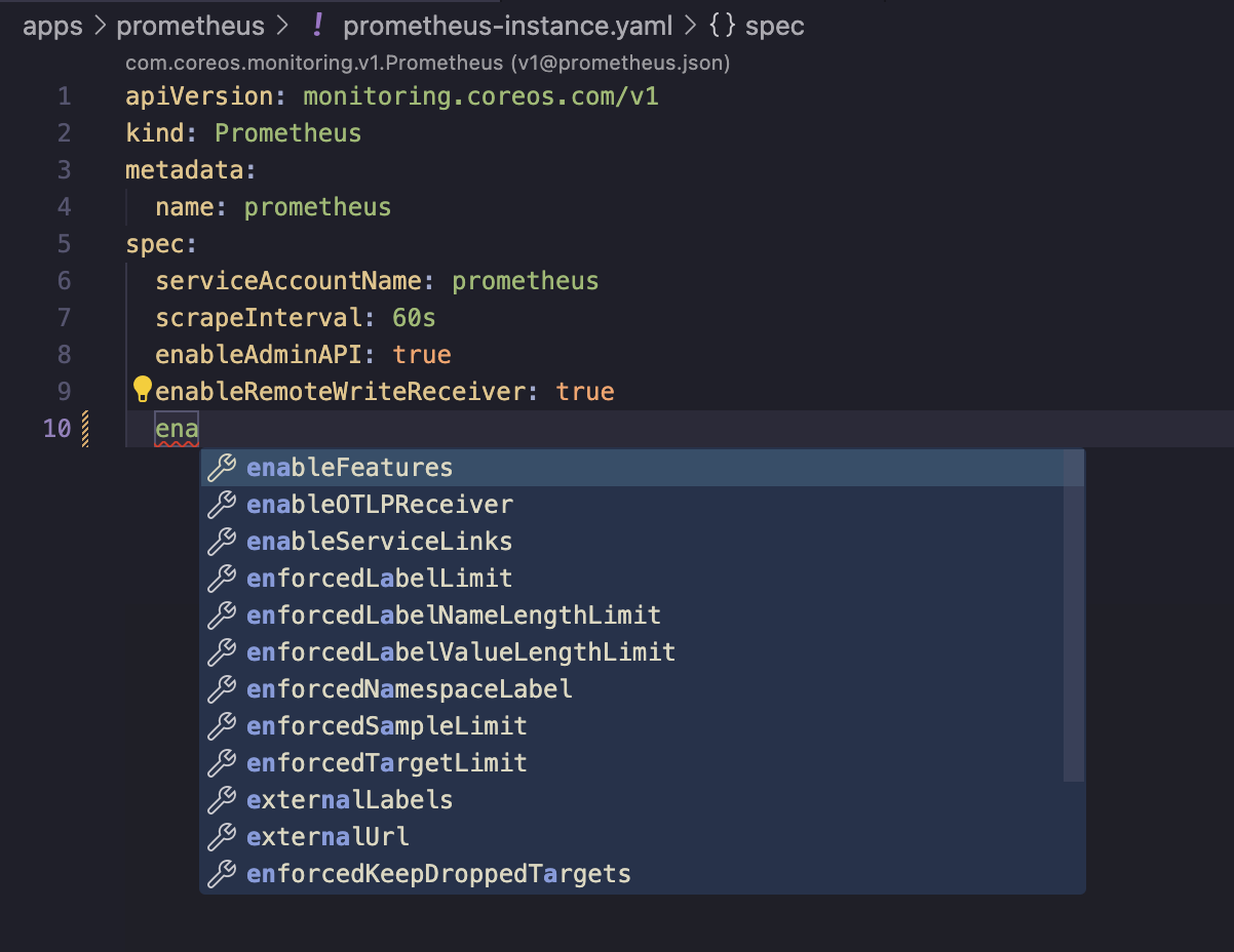 VSCode Kubernetes crd
auto-completion